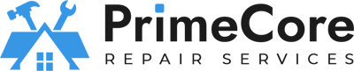 PrimeCore Repair Services logo black version