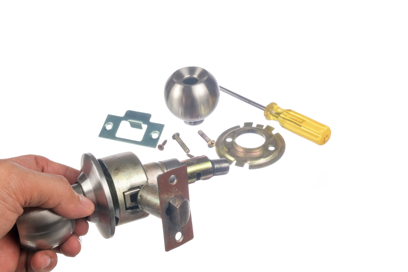 Hospital lock repair parts and knob